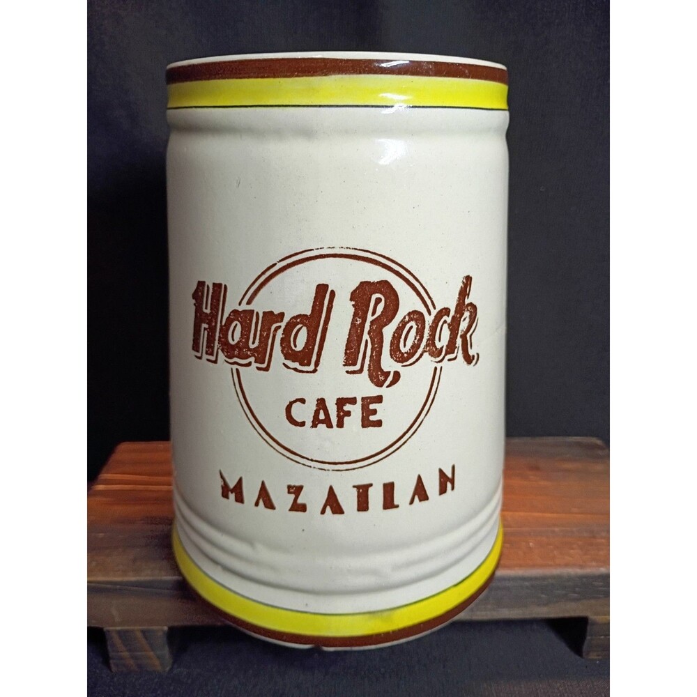 Rare Hard Rock Cafe Mazatlan CAT Tonala Pottery Mug Stein Planned Location